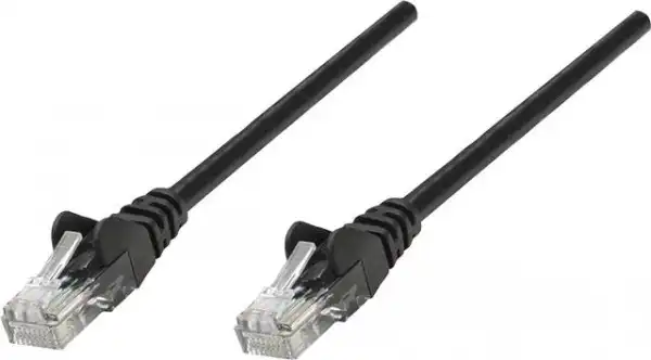 Intellinet Patch Cable, Cat6 certified, 1m, Black 738330