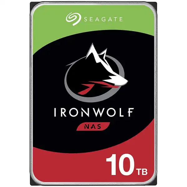 SEAGATE HDD Desktop Ironwolf NAS (3.5''10TBSATArmp 7200) ( ST10000VN000 ) 