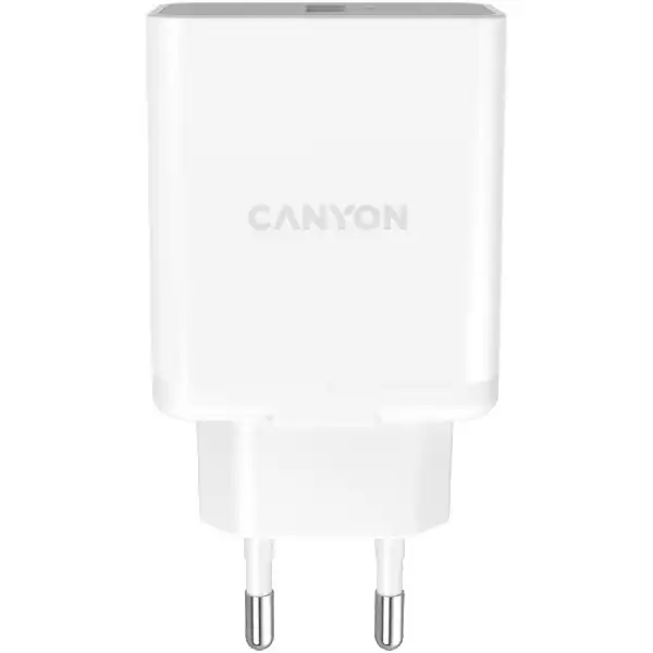 Canyon, QC3.0 36W WALL Charger with 1-USB A   Input: 100V-240V, Output:  USB-A:QC3.0 36W (5V3A9V3.0A12V3.0A),  Eu plug  , Over- Voltage ,  