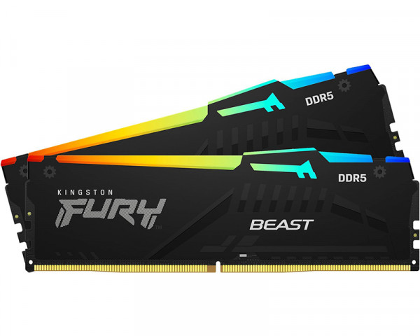 KINGSTON DIMM DDR5 64GB (2x32GB kit) 6400MTs KF564C32BBAK2-64 FURY Beast Black XMP 