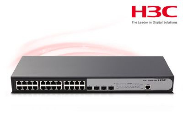 H3C S1850-28P-PWR, 24G 4SFP PoE 370W Switch