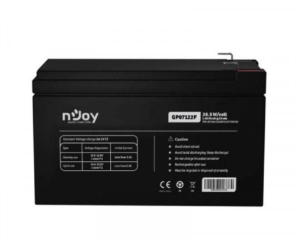 NJOY GP07122F baterija za UPS 12V 7Ah (BTVACGUOBTG2FCW01B) 