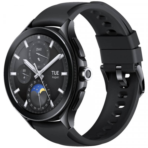 Xiaomi Mi Watch 2 pro-Bluetooth Black Case with Black Fluororubber Strap