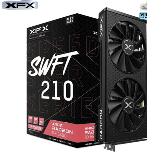 XFX Graficka karta AMD Radeon RX-6600 SWIFT210 GDDR6 8GB 128bit HDMI3xDP