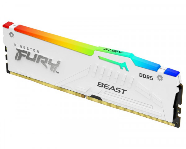 KINGSTON DIMM DDR5 32GB (2x16GB kit) 6000MTs KF560C36BWEAK2-32 FURY Beast RGB White EXPO 