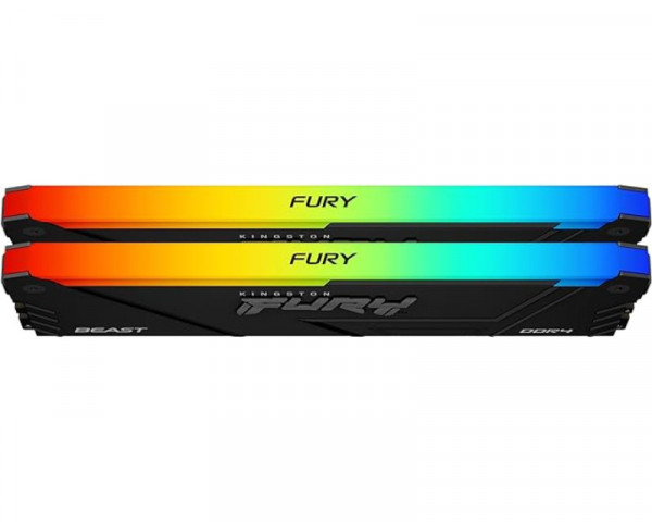 KINGSTON DIMM DDR4 64GB (2x32GB kit) 3600MTs KF436C18BB2AK264 Fury Beast Black RGB XMP 