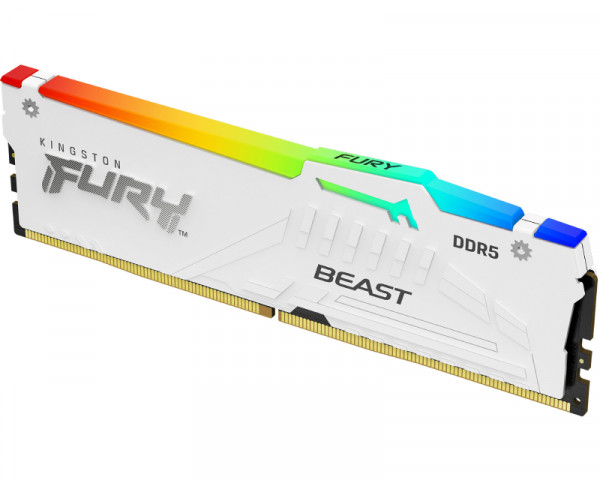 KINGSTON DIMM DDR5 32GB 6400MTs KF564C32BWA-32 FURY Beast White RGB XMP 