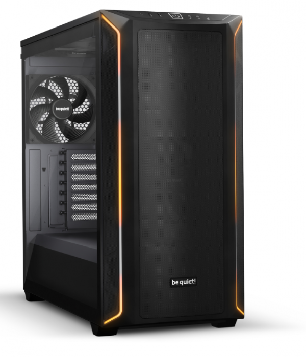 Be guiet! SHADOW BASE 800 DX Black, MB compatibility: E-ATX / ATX / M-ATX / Mini-ITX, ARGB illumination, Three pre-installed be quiet! Pure Wings 3 1