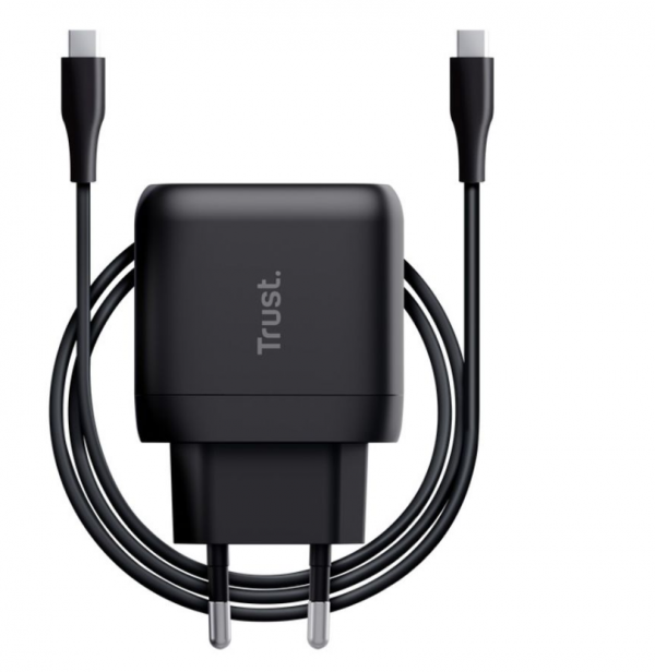 TRUST Punjač  Maxo 45W/USB-C/laptop/smartphone/tablet/2m USB-C kabel/crna