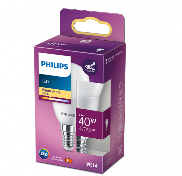 PHILIPS LED sijalica 40W P45 E14