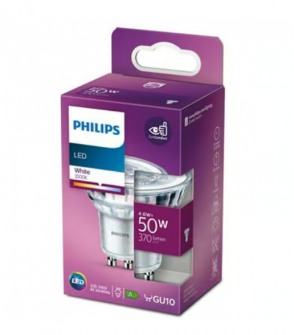 PHILIPS LED Sijalica 4,6W (50W) GU10 WH 3000K 36D RF ND