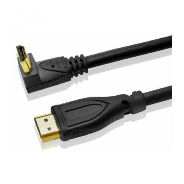 Xwave HDMI kabl /4K/1,8m dužina/konektor pod uglom od 90 stepeni /pozlaćeni konektori/crni ( 111416 )