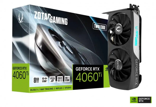 ZOTAC GAMING GeForce RTX 4060 Ti Twin Edge 8GB DDR6 ZT-D40610E-10M