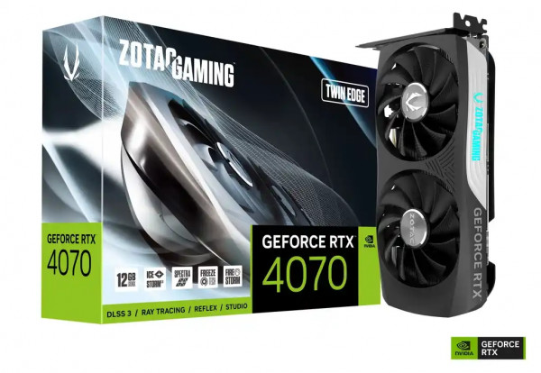 Zotac GAMING GeForce RTX 4070 Twin Edge Grafička karta 12GB DDR6 192 bit 3xDP/HDMI