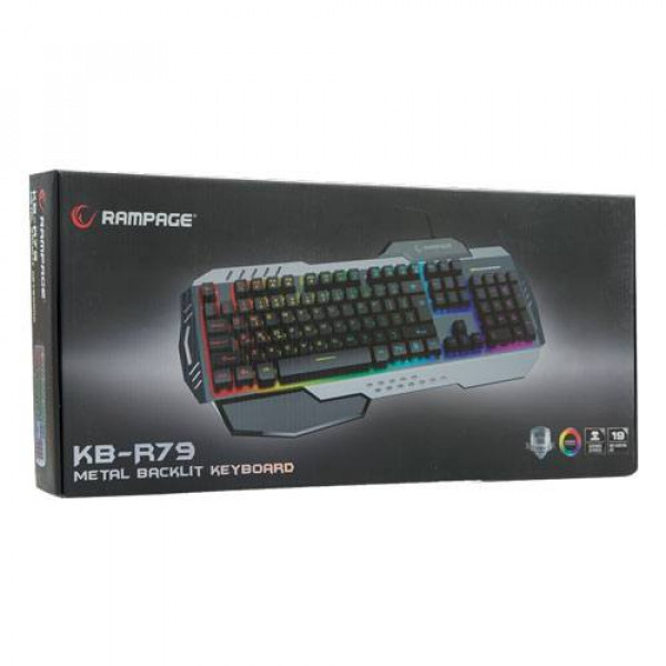 RAMPAGE Gejmerska tastatura KB-R79 US (Siva)
