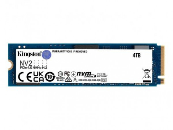 KINGSTON 4TB M.2 NVMe SSD SNV2S/4000G NV2 series