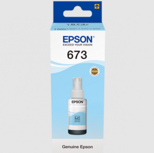 Epson C13T67354A T6735 EcoTank Light Cyan ink bottle