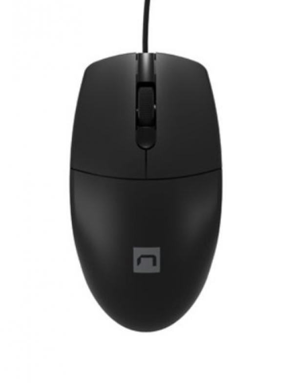 NATEC RUFF PLUS, Optical Mouse 1200 DPI, 3 Buttons, USB, Black, Cable 1,8m ( NMY-2021 )