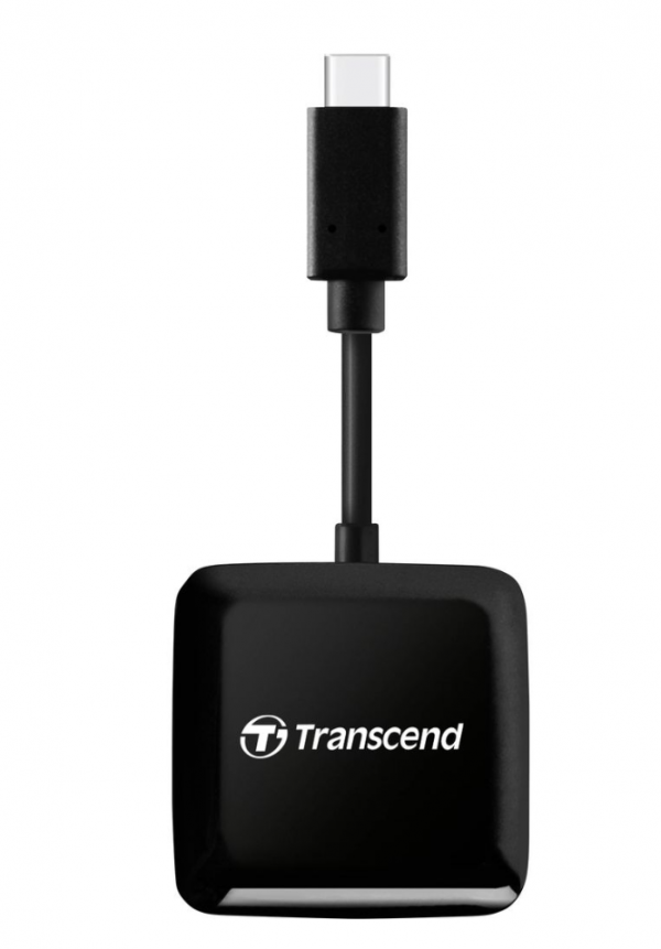 Transcend SD/microSD Card Reader, USB 3.2 Gen 1, Black, Type C ( TS-RDC3 )