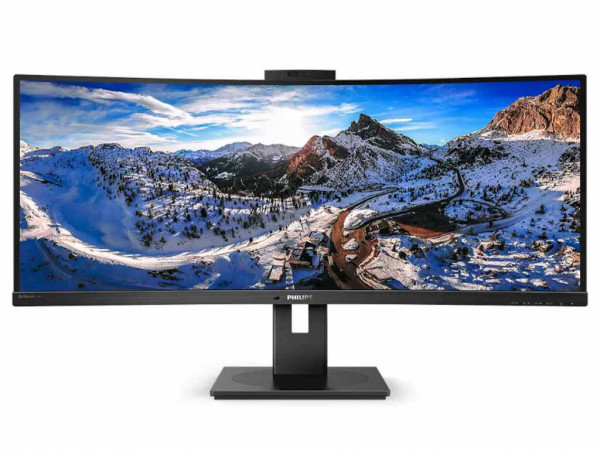 PHILIPS Monitor346P1CRH/00 34''/VA,zakrivljen,21:9/3440x1440/100Hz/4ms GtG/HDMI,DP,USB,LAN/kamera