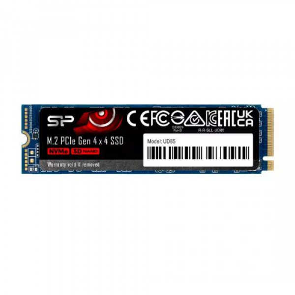 Silicon Power SP02KGBP44UD8505 M.2 NVMe 2TB SSD, UD85, PCIe Gen 4x4, 3D NAND, Read up to 3,600 MB/s, Write up to 2,800 MB/s (single sided), 2280