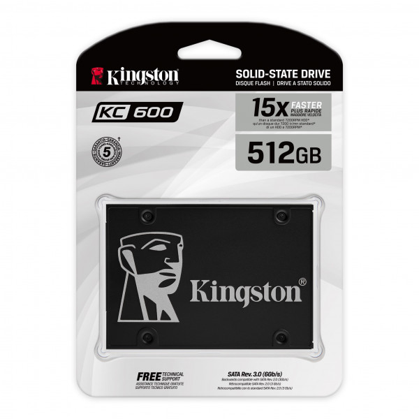 KINGSTON SSD KC600 512GB/2.5''/SATA 3/crna