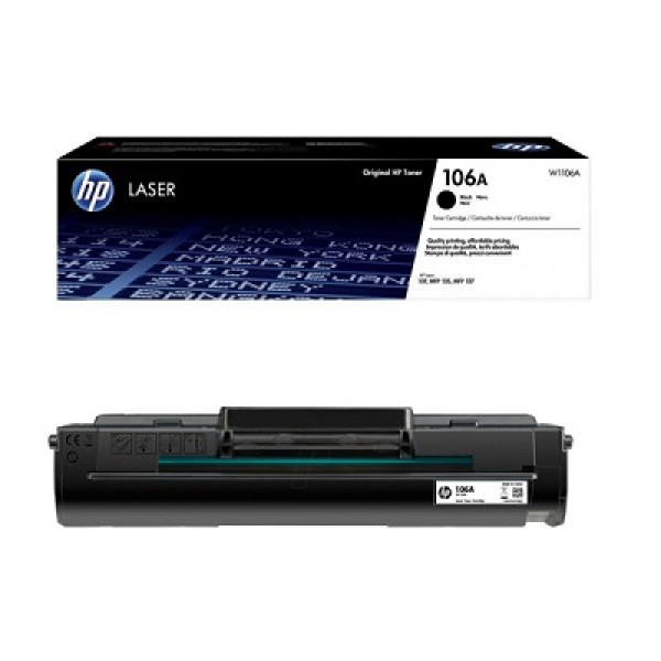 HP 106A Black Original Laser Toner Cartridge (W1106A)