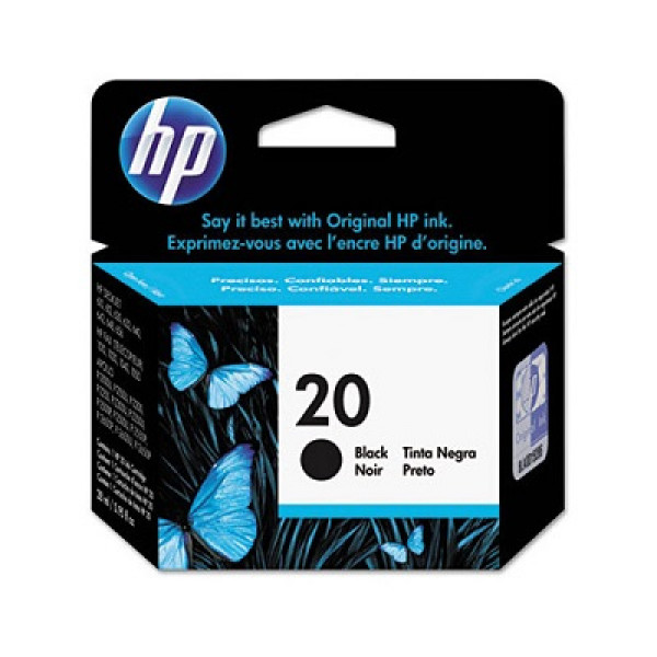 HP ink C6614D blk, No.20 ( C6614DE )