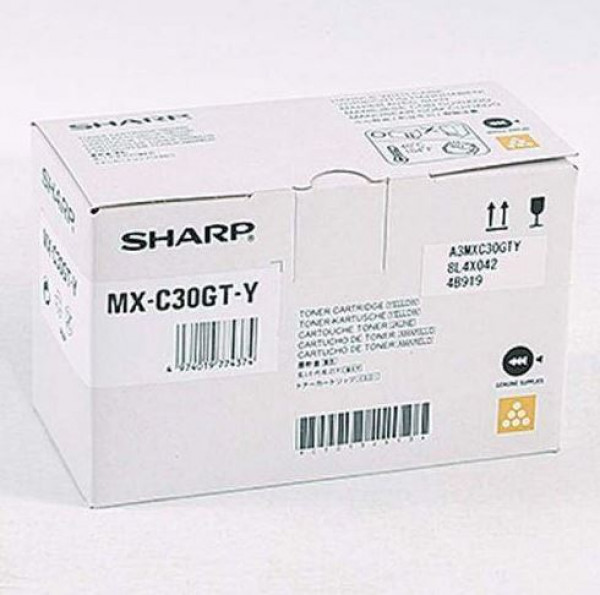 Sharp Mxc30Gty Yellow Toner 6K