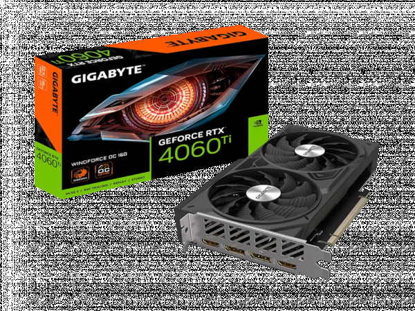 Grafička karta GIGABYTE RTX 4060 GV-N4060D6-8GD NVD/8GB/GDDR6/128bit/crna