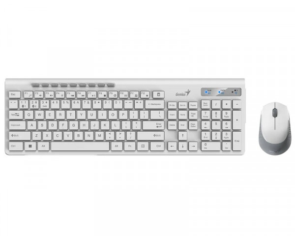 GENIUS SlimStar 8230 Wireless USB YU bela tastatura+ miš 