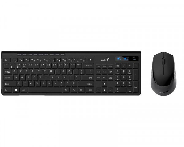 GENIUS SlimStar 8230 Wireless USB US crna tastatura+ miš 