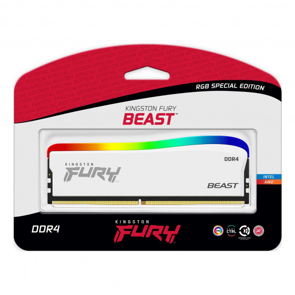 KINGSTON Fury Beast RGB 16GB DDR4 3200MHz CL16 KF432C16BWA/16 - Memorija