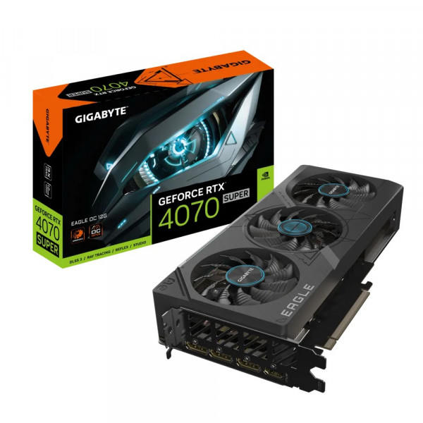 GIGABYTE GeForce RTX 4070 SUPER EAGLE OC 12GB GDDR6X 192-bit GV-N407SEAGLE OC-12GD Grafička karta