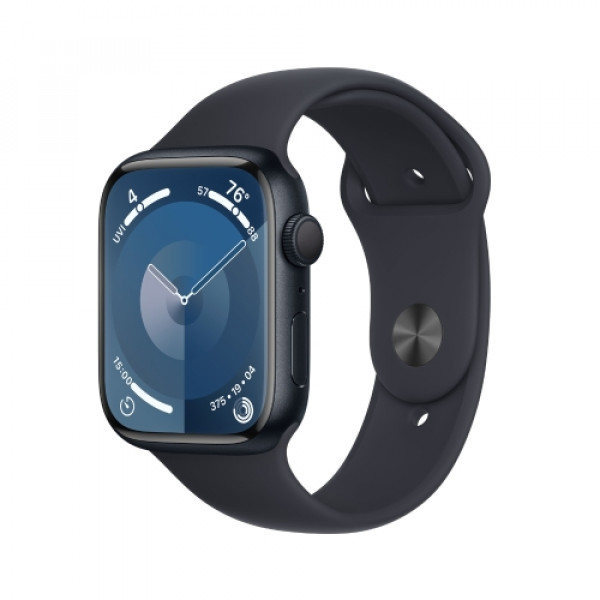 Apple Watch Series 9 45mm GPS Midnight CaseMidnight Sport Band ML