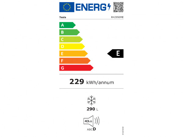 TESLA RH2950ME Horizontalni zamrzivač