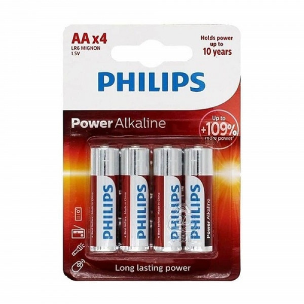 BATERIJA PHILIPS  powerlife alkalne AA LR6 4 kom