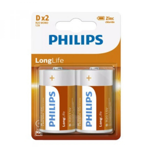 BATERIJA PHILIPS R20D 1.5V  2 kom