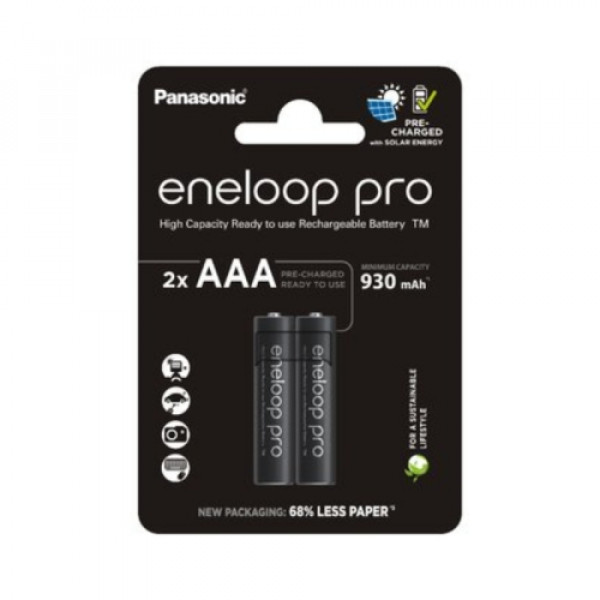 Panasonik baterija Eneloop pro AAA(BK-4HCDE2BE) 2 kom.