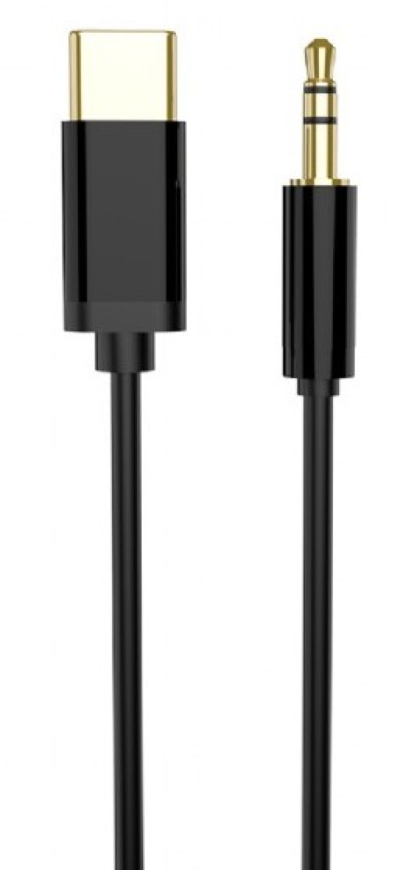 CCA-CM3.5M-1.5M Gembird USB-C to stereo 3.5 mm AUX cable, 1.5 m, black