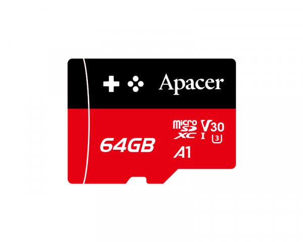 APACER UHS-I MicroSDXC 64GB V30 AP64GMCSX10U7-RAGC 