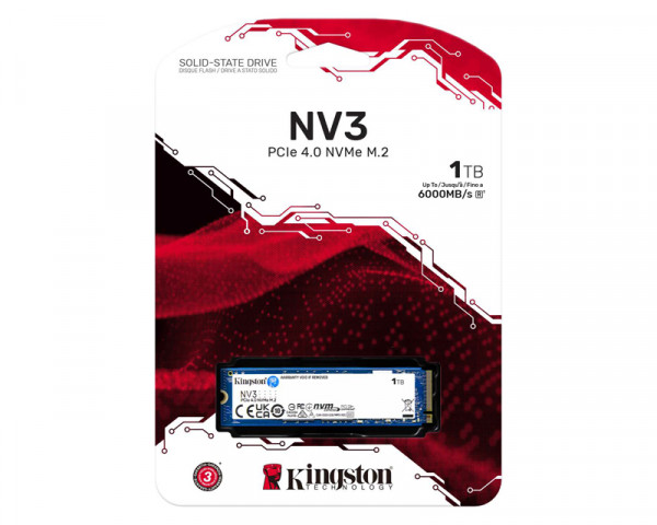 KINGSTON 1TB M.2 2280 NVMe SNV3S1000G series NV3 SSD 