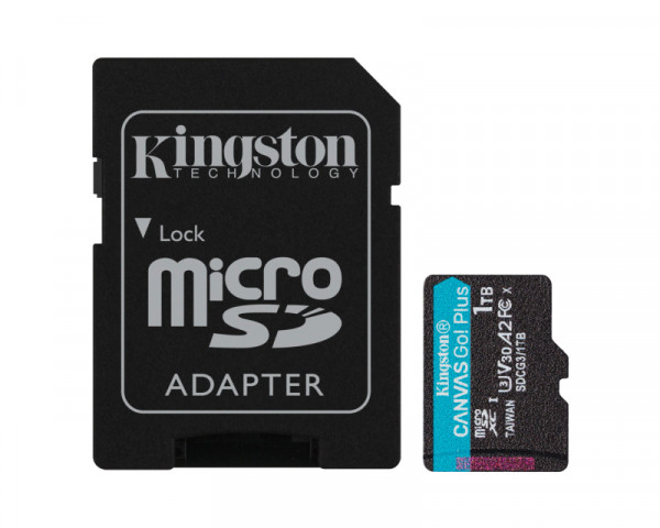 KINGSTON Memorijska kartica U3 V30 microSDXC 1TB Canvas Go Plus 170R A2 + adapter SDCG31TB 