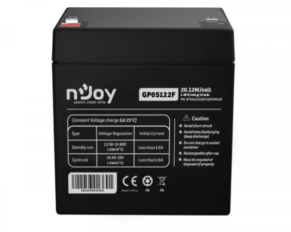 NJOY GP05122F baterija za UPS 12V 5Ah (BTVACEUOBTO2FCW01B) 