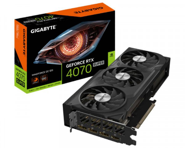 GIGABYTE nVidia GeForce RTX 4070 SUPER WINDFORCE  12GB GV-N407SWF3OC-12GD grafička karta