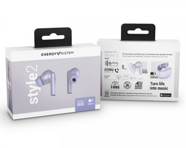 ENERGY SISTEM Style 2 Violet True Wireless bežične slušalice ljubičaste (M45296) 