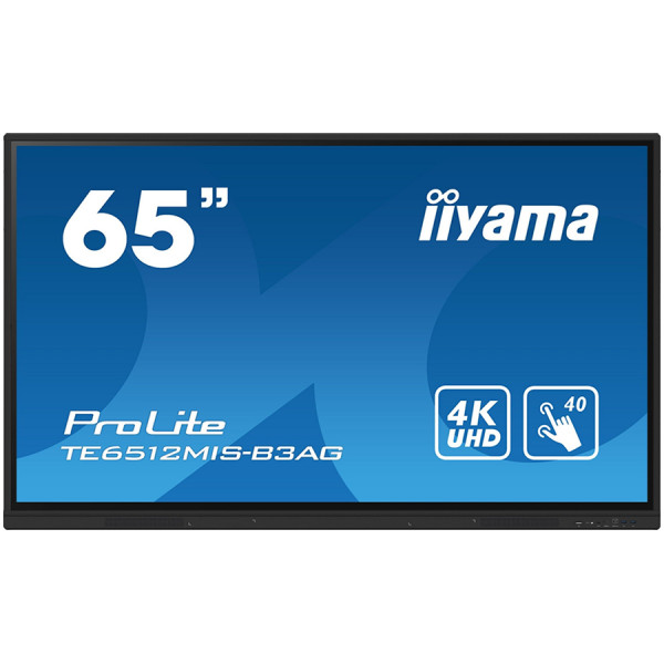 TE6512MIS-B3AG is an exceptional 4K UHD interactive display designed by iiyama to enhance collaboration, communication, and engagement. Wit