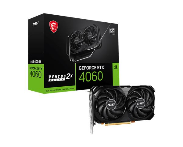 MSI VGA RTX 4060 VENTUS 2X BLACK 8G OC