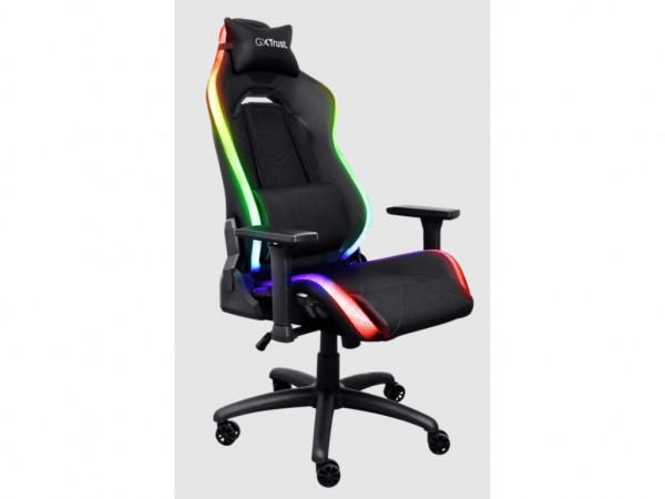 Stolica TRUST GXT719 RUYA RGB GAMING/Crna