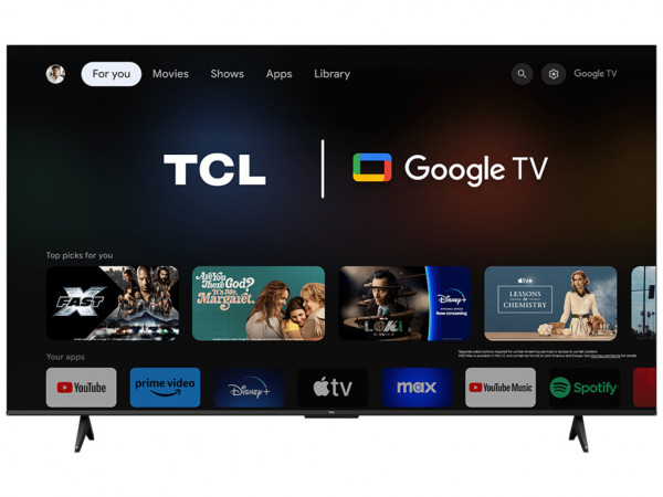 TCL televizor 75V6B/LED/75''/4K HDR/60Hz/Google TV/crna